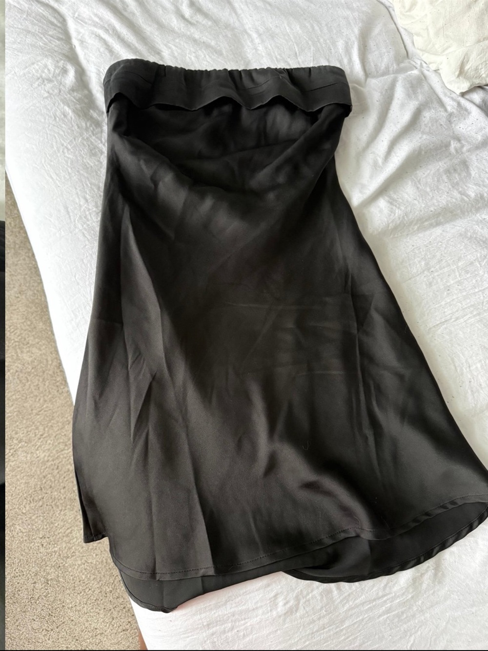 Princess Polly Black Satin Mini Dress